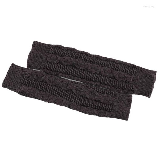 Image of Cycling Gloves Elbow Long Women Fingerless Thumb Hole Wool Glove For Cold Environments Winter Decorative Hand Sweaters Coats