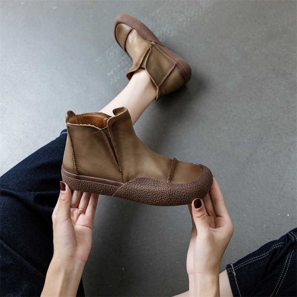 boots 2022 autumn and winter new handmade leather short slip on square riding boots flat casual women's shoes, Black
boots 2022 autumn and winter new handmade leather short slip on square riding boots flat casual women's shoes, Black
