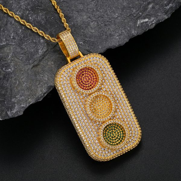 mens fashion hip hop necklace yellow gold plated bling cz traffic light pendant necklace with 24inch rope chain nice gift, Silver
mens fashion hip hop necklace yellow gold plated bling cz traffic light pendant necklace with 24inch rope chain nice gift, Silver