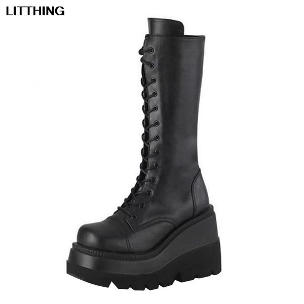 boots ladies fashion platform chunky heel wedges mid calf long women casual brand thick bottom winter shoes woman 221109, Black
boots ladies fashion platform chunky heel wedges mid calf long women casual brand thick bottom winter shoes woman 221109, Black