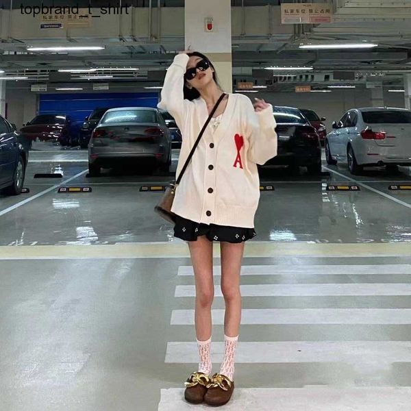 men's sweaters designer winter sweater coat embroidered amis women's cardigan long cardigan loose button couple's fashion swe, White;black
men's sweaters designer winter sweater coat embroidered amis women's cardigan long cardigan loose button couple's fashion swe, White;black