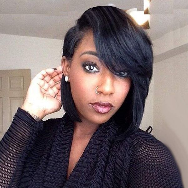 short cut bob synthetic wigs for women heat resistant costume african american wig with side bangs natural black full wigs look real
short cut bob synthetic wigs for women heat resistant costume african american wig with side bangs natural black full wigs look real