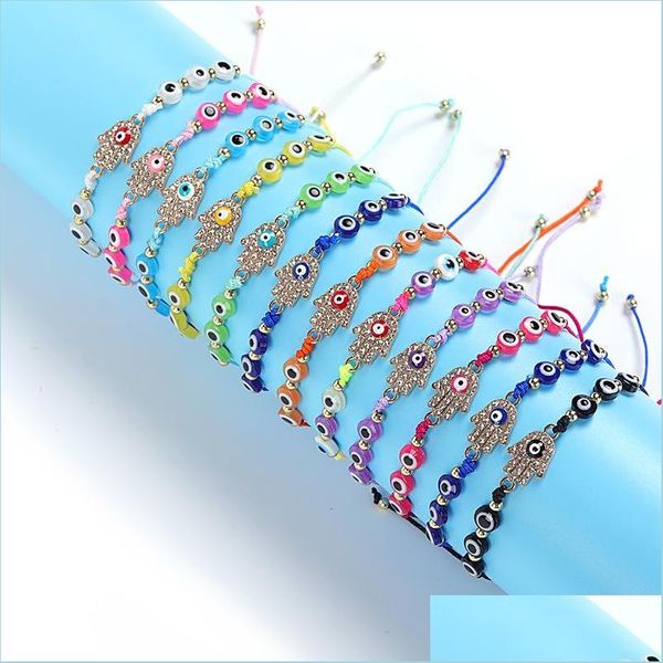 charm bracelets fatima hand charm bracelet colorf evil eye beads strands bracelets for wholesale 12pcs/set drop delivery jewelry dhkpx, Golden;silver
charm bracelets fatima hand charm bracelet colorf evil eye beads strands bracelets for wholesale 12pcs/set drop delivery jewelry dhkpx, Golden;silver