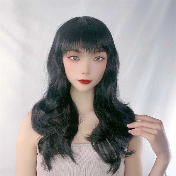 hair lace wigs black chemical fiber head middle-aged women's medium long curly hair wig cover
hair lace wigs black chemical fiber head middle-aged women's medium long curly hair wig cover