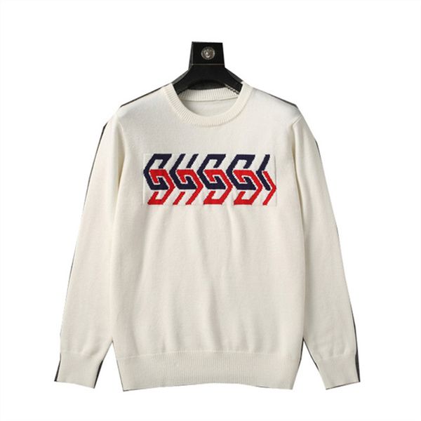 designer sweater man for woman knit crow neck womens fashion letter black long sleeve clothes pullover oversized blue vb5, White;black
designer sweater man for woman knit crow neck womens fashion letter black long sleeve clothes pullover oversized blue vb5, White;black