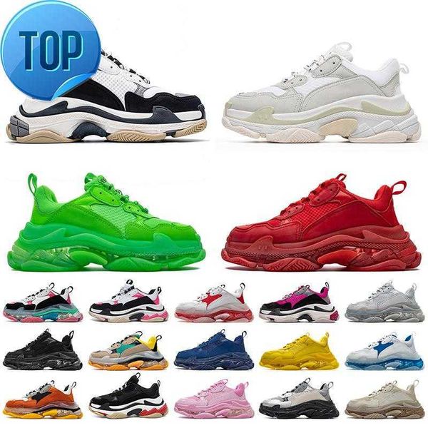 2022 triple s womens mens designer shoes platform casual sneakers crystal bottoms vintage paris 17fw triples flat clear sole loafers luxury, Black
2022 triple s womens mens designer shoes platform casual sneakers crystal bottoms vintage paris 17fw triples flat clear sole loafers luxury, Black