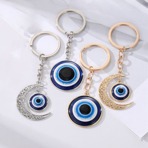 round turkish blue eye pendant key rings for men women couple freind keychain gift evil eye bag car accessories wholesale jewelry, Slivery;golden
round turkish blue eye pendant key rings for men women couple freind keychain gift evil eye bag car accessories wholesale jewelry, Slivery;golden
