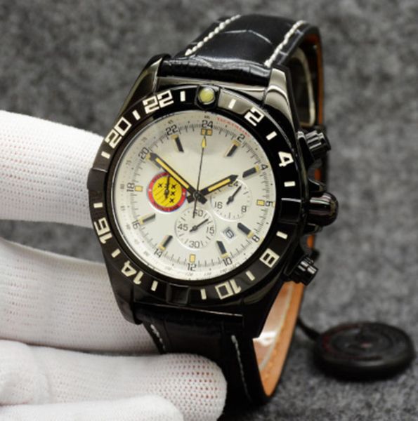 luxury quartz watch men's chronograph patrouille air black stainless steel navitimer two tone white dial 50th anniversary wristwatches, Slivery;brown
luxury quartz watch men's chronograph patrouille air black stainless steel navitimer two tone white dial 50th anniversary wristwatches, Slivery;brown