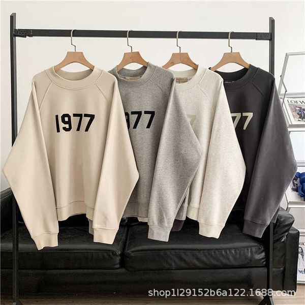 sweaters line sweatshirts designer men's print of double hoodies flocking essentailss loose couple crew neck sweater coat for and women, Black
sweaters line sweatshirts designer men's print of double hoodies flocking essentailss loose couple crew neck sweater coat for and women, Black