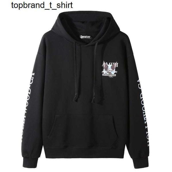 men's hoodies designer sweatshirts fashion brand amirs pocket personalized pattern casual hooded printed sweater, Black
men's hoodies designer sweatshirts fashion brand amirs pocket personalized pattern casual hooded printed sweater, Black
