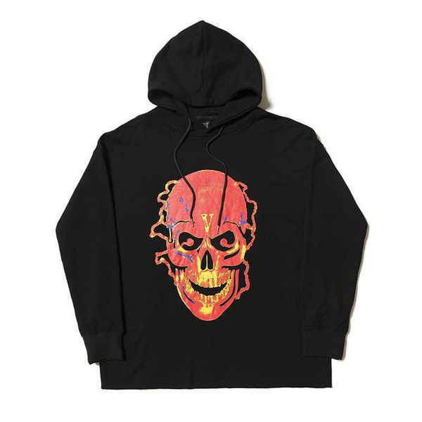 men's hoody vlo one fashion designer trendy flame skull hoodie men women couple lining cotton terry pullover friends long sleeve, Black
men's hoody vlo one fashion designer trendy flame skull hoodie men women couple lining cotton terry pullover friends long sleeve, Black