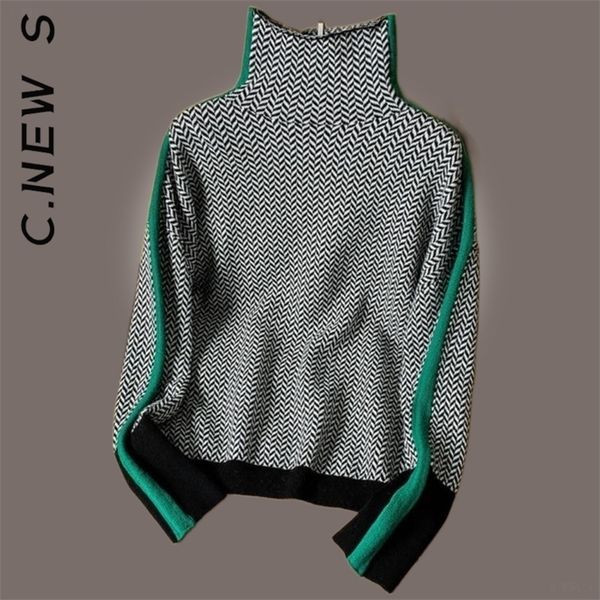 women's sweaters c. s knitted turtleneck sweater elegant pullovers vintage girl knitwear female 221109, White;black
women's sweaters c. s knitted turtleneck sweater elegant pullovers vintage girl knitwear female 221109, White;black