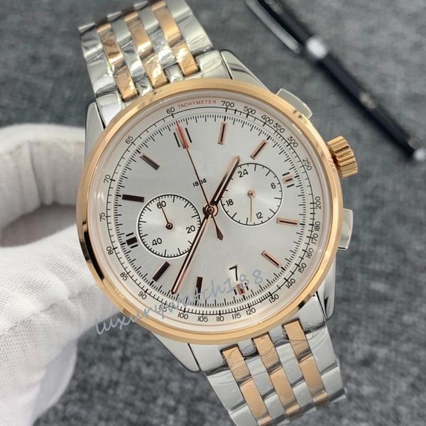 luxury designer watches quartz chronograph movement rose gold size 46mm leather stainless steel strap sapphire glass waterproof watchs orolo, Slivery;brown
luxury designer watches quartz chronograph movement rose gold size 46mm leather stainless steel strap sapphire glass waterproof watchs orolo, Slivery;brown