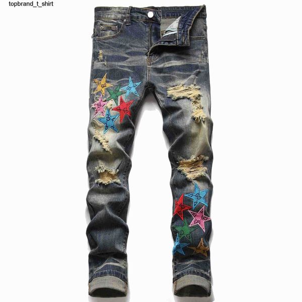 men's jeans designer fashion brand sticking cloth embroidery men's elastic small fashion leisure men's streetwear jeans, Blue
men's jeans designer fashion brand sticking cloth embroidery men's elastic small fashion leisure men's streetwear jeans, Blue