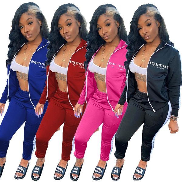designer brand women tracksuits jogging suits letter print 2 piece set long sleeve sweatsuit stand collar outfits sportswear jacket pants fa, Gray
designer brand women tracksuits jogging suits letter print 2 piece set long sleeve sweatsuit stand collar outfits sportswear jacket pants fa, Gray