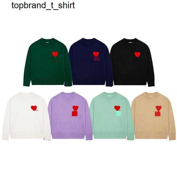 men's sweaters designer amis embroidery patch love crew neck sweater love letter couple fashion streetwear sweaters, White;black
men's sweaters designer amis embroidery patch love crew neck sweater love letter couple fashion streetwear sweaters, White;black