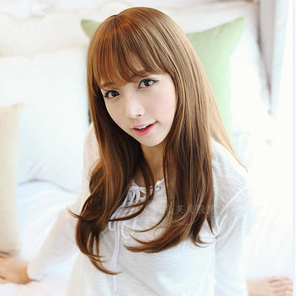 hair lace wigs female pear flower head long curly air bangs hair set wig shop, Black
hair lace wigs female pear flower head long curly air bangs hair set wig shop, Black