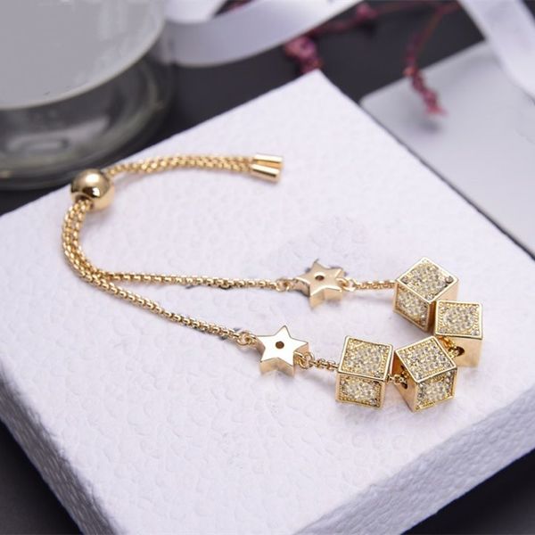 new style golden bracelet letter brass material star full diamond tail shape pull stretch bracelets, Golden;silver
new style golden bracelet letter brass material star full diamond tail shape pull stretch bracelets, Golden;silver