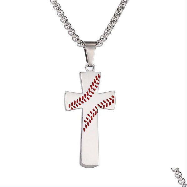 pendant necklaces stainless steel baseball cross necklace for women and men bible verse christian religion jewelry gift lover drop d dhy73, Silver
pendant necklaces stainless steel baseball cross necklace for women and men bible verse christian religion jewelry gift lover drop d dhy73, Silver