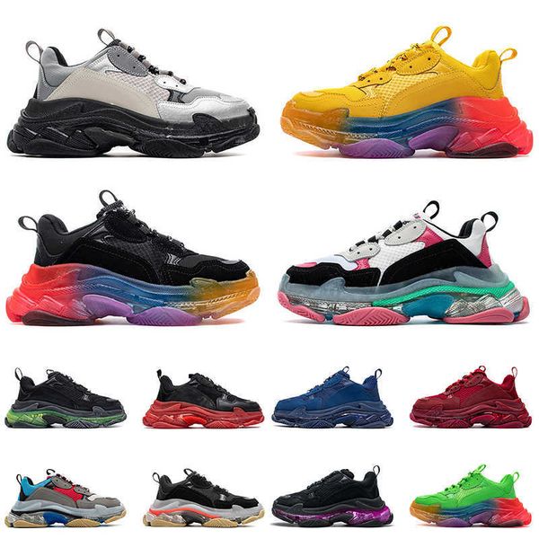 designers shoe sneakers dad shoes trainers men womens paris 17fw crystal bottoms clear sole triple s, Black
designers shoe sneakers dad shoes trainers men womens paris 17fw crystal bottoms clear sole triple s, Black