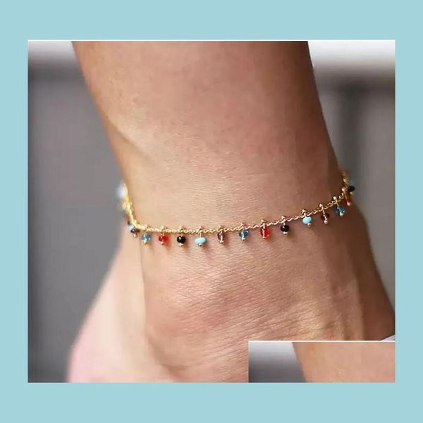 anklets colorf rice beads foot bracelet simple fashion anklets gold summer anklet boho jewelry for women girls drop delivery dhk31, Red;blue
anklets colorf rice beads foot bracelet simple fashion anklets gold summer anklet boho jewelry for women girls drop delivery dhk31, Red;blue