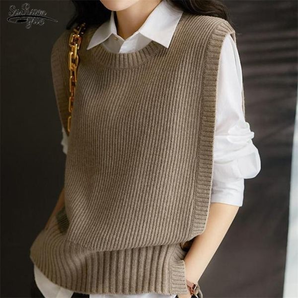 women's vests vintage o-neck solid strip fashion women thin sleeveless sweater autumn knitted female 17791 221109, Black;white
women's vests vintage o-neck solid strip fashion women thin sleeveless sweater autumn knitted female 17791 221109, Black;white