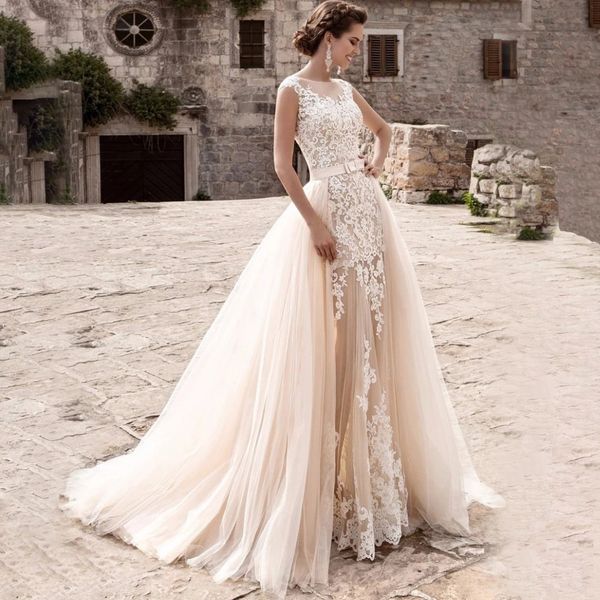 graceful lace mermaid wedding dresses 2023 high neck plus size bridal gowns with overskirts long elegant tulle vestido de novia, White
graceful lace mermaid wedding dresses 2023 high neck plus size bridal gowns with overskirts long elegant tulle vestido de novia, White