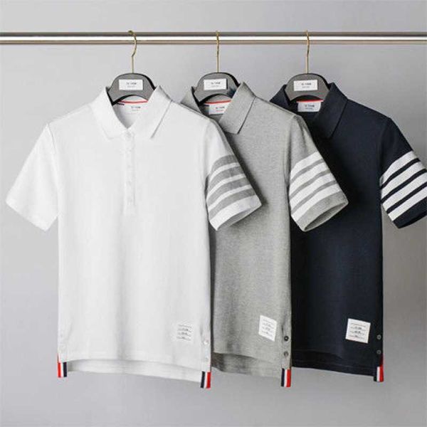mens womens summer t shirt thoms brownns designers s brand b short sleeve -shirt polo four stripe men's and women's leisure simple, White;black
mens womens summer t shirt thoms brownns designers s brand b short sleeve -shirt polo four stripe men's and women's leisure simple, White;black