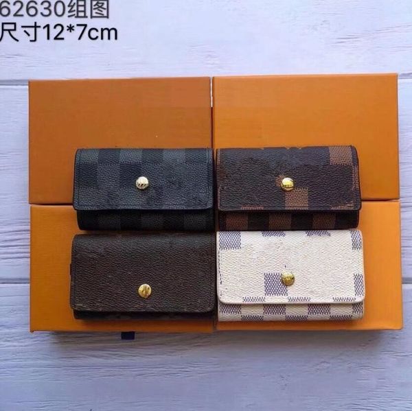 classic plaid key wallets luxury brand metal buckle flap folding portable short wallet famous designer men women coin purses with keychain s, Red;blue
classic plaid key wallets luxury brand metal buckle flap folding portable short wallet famous designer men women coin purses with keychain s, Red;blue