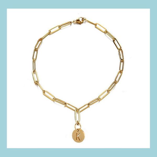 chain 26 letters initial bracelet stainless steel gold plated clip chain charm bracelets bangles for women drop delivery jewelry dhyoz, Black
chain 26 letters initial bracelet stainless steel gold plated clip chain charm bracelets bangles for women drop delivery jewelry dhyoz, Black