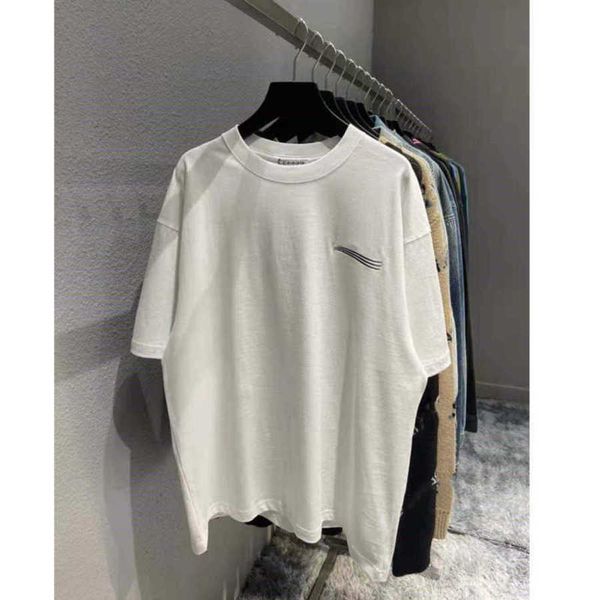 fashion brand designer t shirt embroidery short sleeve tee for men and women milk white balanciagas, White;black
fashion brand designer t shirt embroidery short sleeve tee for men and women milk white balanciagas, White;black