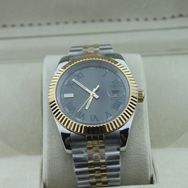fashion fully automatic mechanical men's watch stainless steel auto date business men's watches, Slivery;brown
fashion fully automatic mechanical men's watch stainless steel auto date business men's watches, Slivery;brown
