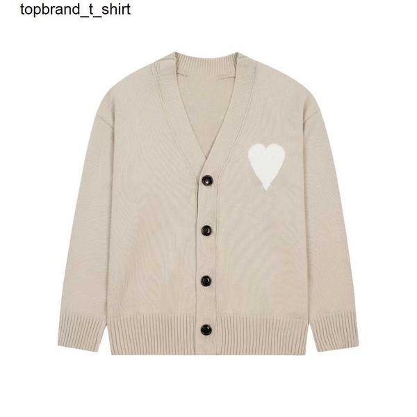 men's sweaters designer amis love forever classic men's women's embroidered cardigan fashion streetwear sweater, White;black
men's sweaters designer amis love forever classic men's women's embroidered cardigan fashion streetwear sweater, White;black