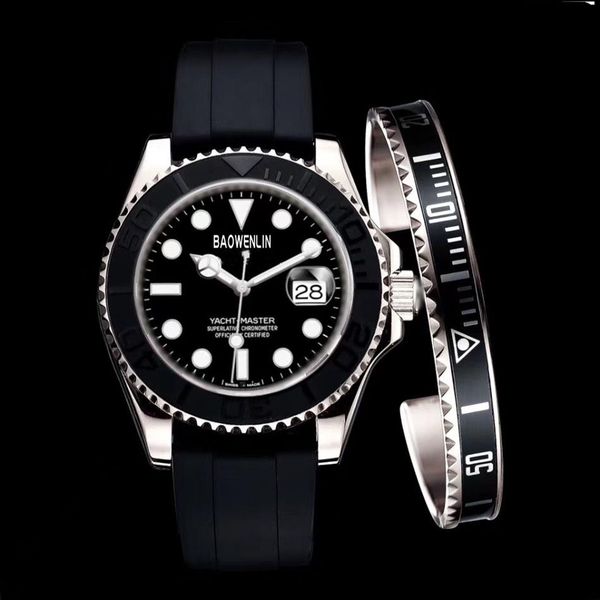 watch ym 42 mm rubber belt resistance diving crime dial 2813 nautical style automatic luxury watches men wristwatches iced out mon2062, Slivery;brown
watch ym 42 mm rubber belt resistance diving crime dial 2813 nautical style automatic luxury watches men wristwatches iced out mon2062, Slivery;brown