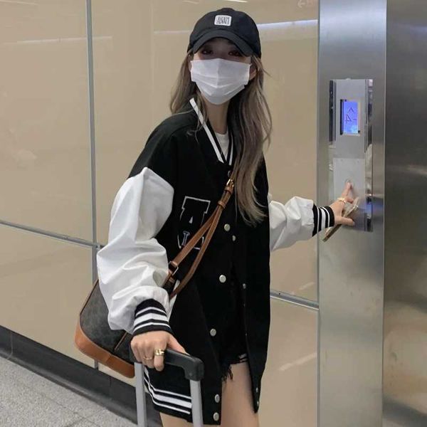 autumn winter fashion bomber jackets for women streetwear baseball uniform oversized coat jackets and coats loose student, Black
autumn winter fashion bomber jackets for women streetwear baseball uniform oversized coat jackets and coats loose student, Black