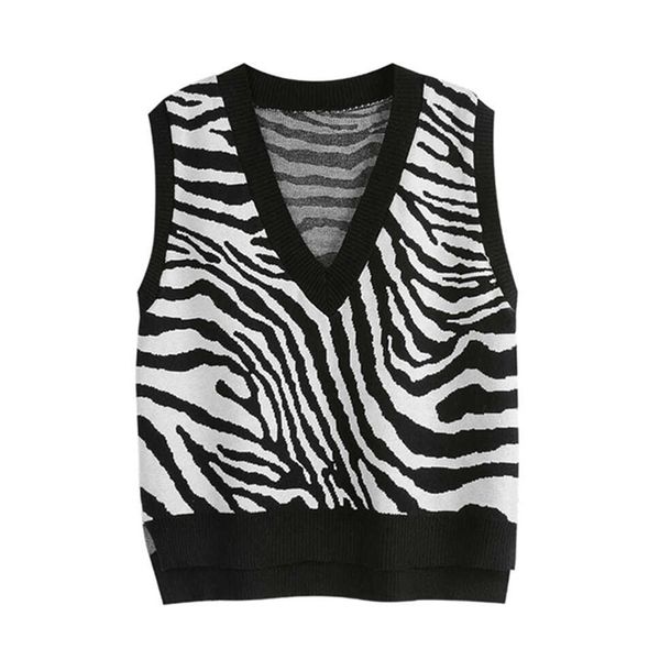 women's vests spring fall vest zebra striped v neck sleeveless short sweater women korean fashion knitted pullover waistcoat jumper 221, Black;white
women's vests spring fall vest zebra striped v neck sleeveless short sweater women korean fashion knitted pullover waistcoat jumper 221, Black;white