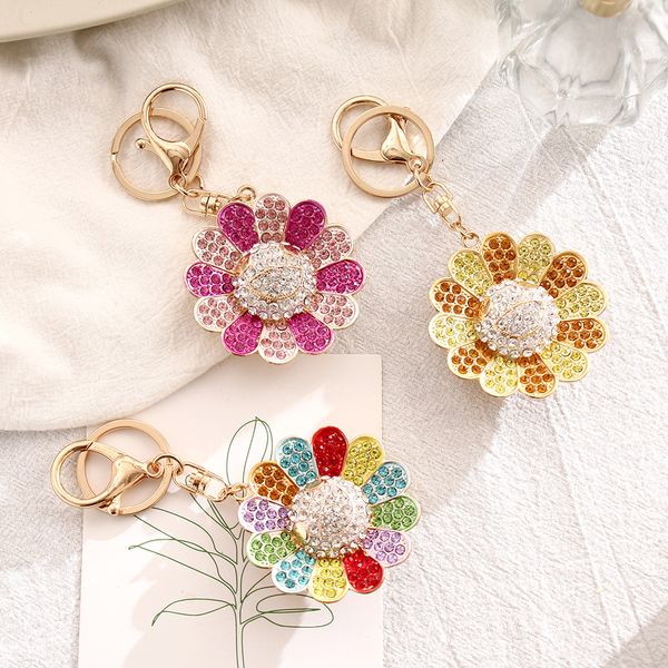 hip hop sunflower cute cartoon keychain diamond set colorful bag hanging fashion jewelry keychains accessories gift in bulk, Silver
hip hop sunflower cute cartoon keychain diamond set colorful bag hanging fashion jewelry keychains accessories gift in bulk, Silver
