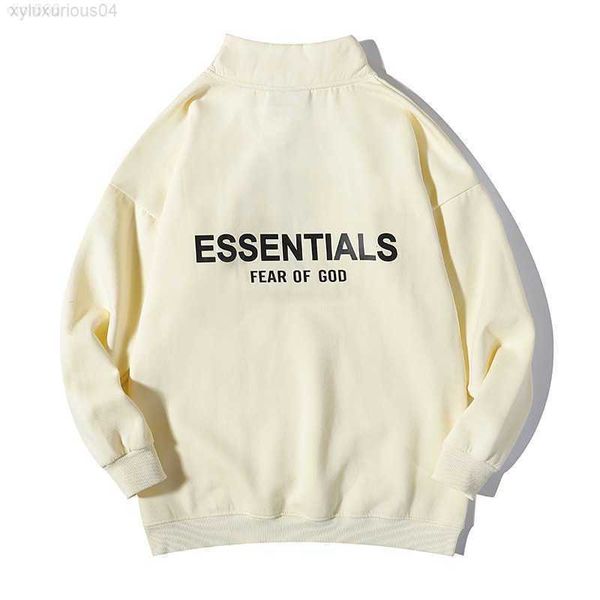 dhstreetwears hoodies fog essentials stand collar shoulder style brushed zipper men's women's small sweater 42a1 quality retro, Black
dhstreetwears hoodies fog essentials stand collar shoulder style brushed zipper men's women's small sweater 42a1 quality retro, Black