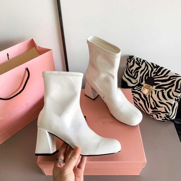 brand boots designer design autumn 2022 new elastic slim leather short boots women's high heels thick size 35-40, Black
brand boots designer design autumn 2022 new elastic slim leather short boots women's high heels thick size 35-40, Black