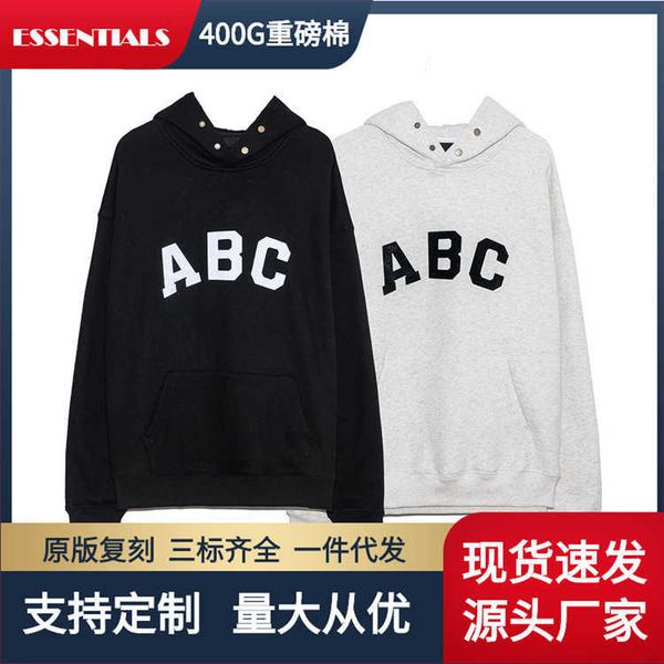 men's hoody fashion fog designer esenti season 7 abc letter hoodie men brand high street loose and versatile women couple sweatshirt ov, Black
men's hoody fashion fog designer esenti season 7 abc letter hoodie men brand high street loose and versatile women couple sweatshirt ov, Black