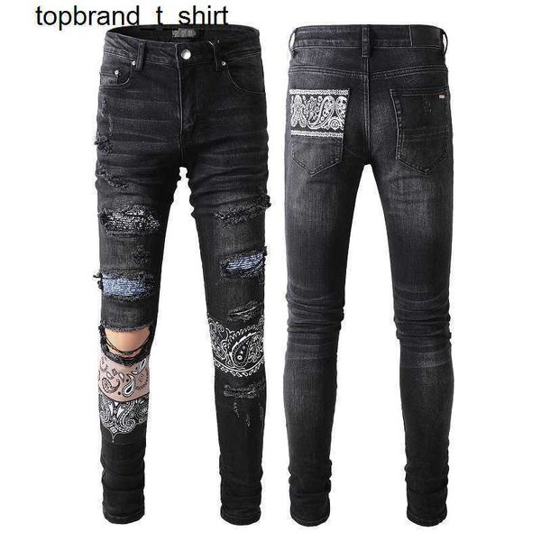 men's jeans designer amirs with pattern slim leggings men's fashion streetwear pants, Blue
men's jeans designer amirs with pattern slim leggings men's fashion streetwear pants, Blue
