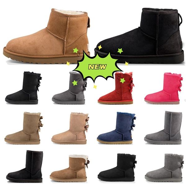 classic australia boots snow boot shoe designer womens fur winter warm ankle booties fluffy bowtie shoes, Black
classic australia boots snow boot shoe designer womens fur winter warm ankle booties fluffy bowtie shoes, Black