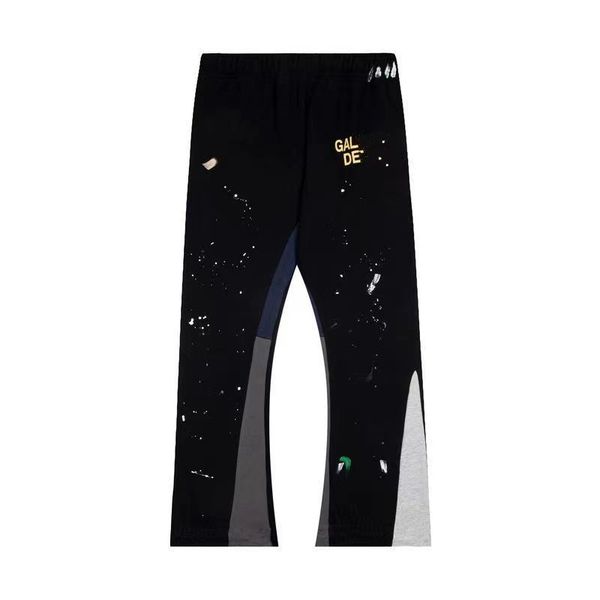 men's pants galleryes color block letter splash star print boys' and girls' fashion, Black
men's pants galleryes color block letter splash star print boys' and girls' fashion, Black
