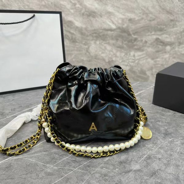 designer women quilted hobo bucket shopping bag france luxury brand c pearls chain drawstring tote handbags lady oil wax leather mini crossb
designer women quilted hobo bucket shopping bag france luxury brand c pearls chain drawstring tote handbags lady oil wax leather mini crossb