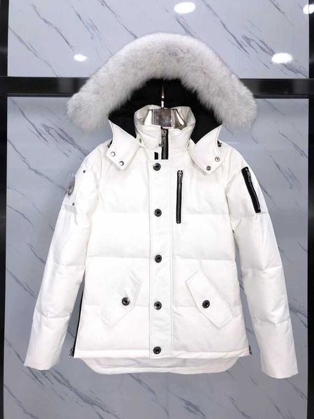scissorhand down jacket women's big fur collar thickened men's goose short warm winter coat, Black
scissorhand down jacket women's big fur collar thickened men's goose short warm winter coat, Black