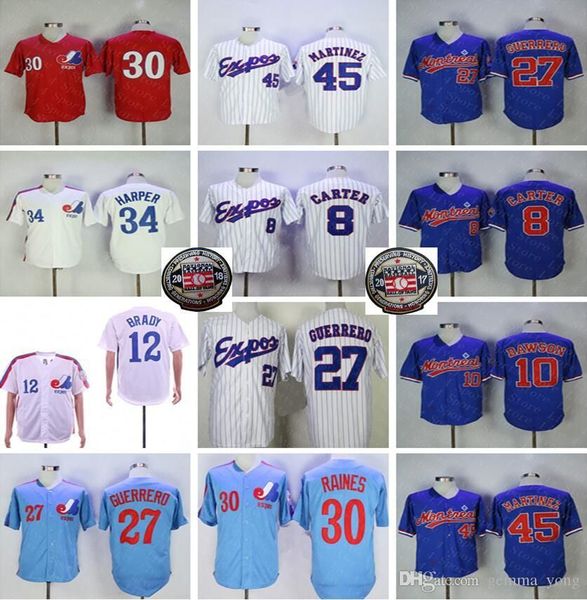 custom college wear men montreal expos jersey baseball 12 tom brady 27 vladimir guerrero 34 bryceharper pedro martinez dawson raines carter, Black
custom college wear men montreal expos jersey baseball 12 tom brady 27 vladimir guerrero 34 bryceharper pedro martinez dawson raines carter, Black