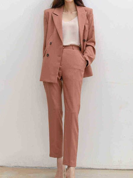 women's spring elegant blazer pants suit casual jacketpencil pants two piece set female fashion korean business outfits j220813, White;black
women's spring elegant blazer pants suit casual jacketpencil pants two piece set female fashion korean business outfits j220813, White;black