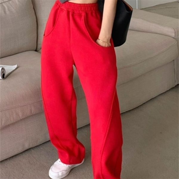 women's pants capris bornladies loose sweatpants autumn women red sport high waist trouser female fashion streetwear straight 221109, Black;white
women's pants capris bornladies loose sweatpants autumn women red sport high waist trouser female fashion streetwear straight 221109, Black;white