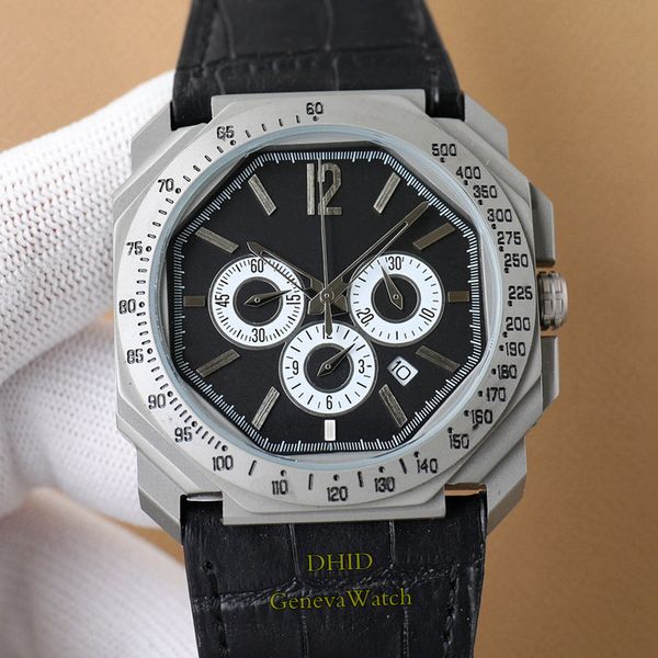 41mm mens designer watches import os chronograph function quartz movement watch 316l steel case black brown leather watchband, Slivery;brown
41mm mens designer watches import os chronograph function quartz movement watch 316l steel case black brown leather watchband, Slivery;brown