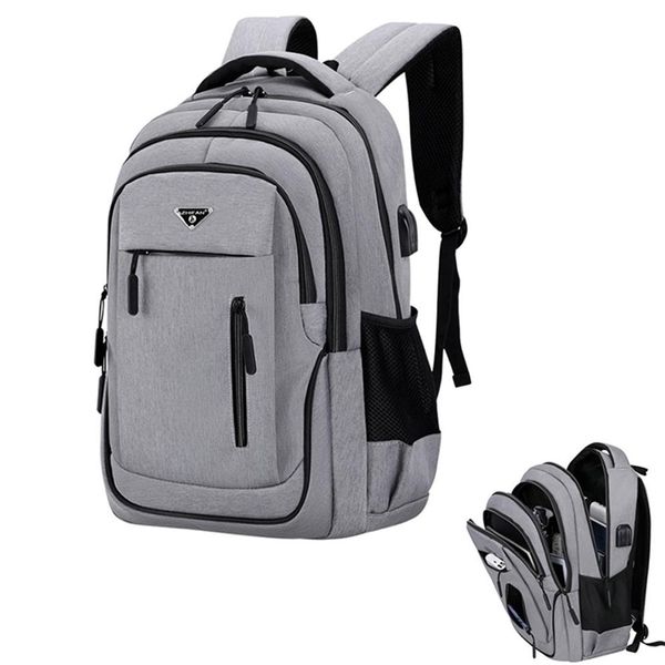 big capacity men backpack lap156 oxford gray solid high school bags teen college student back pack multifunctional bagpack 220716268u
big capacity men backpack lap156 oxford gray solid high school bags teen college student back pack multifunctional bagpack 220716268u